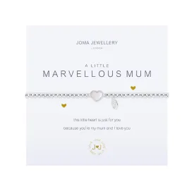 A Little 'Marvelous Mum' Bracelet | Silver Plated