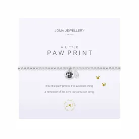 A Little 'Paw Print' Bracelet | Silver Plated