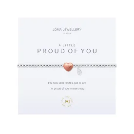 A Little 'Proud of You' Bracelet | Silver Plated & Rose Gold