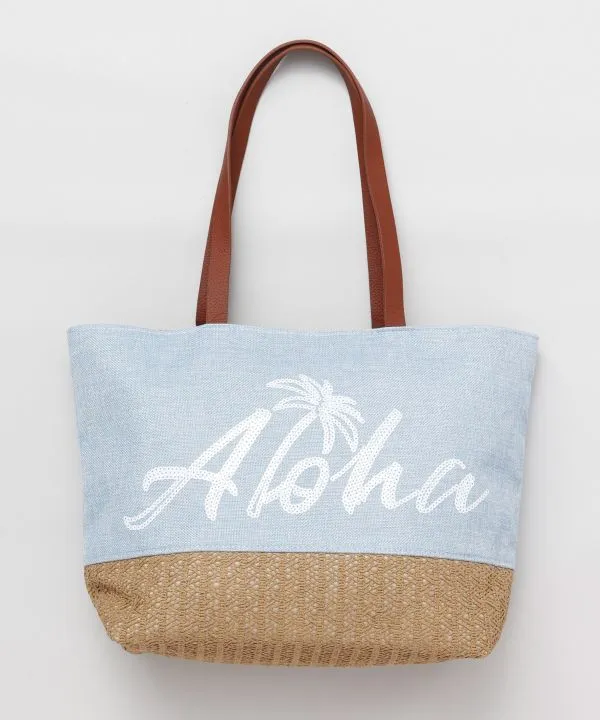 Aloha Sequin Tote Bag