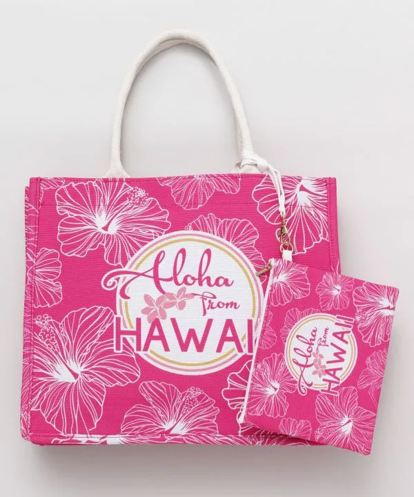 Aloha Tote Bag x Pouch Set