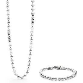 Anthem Sterling Silver Caviar Beaded Gift Set