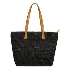 Bale Handbag in Black Fabric