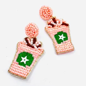 Beaded Earring, Frappe