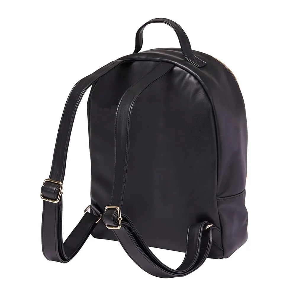 Benji Handbag in Black Smooth Leather