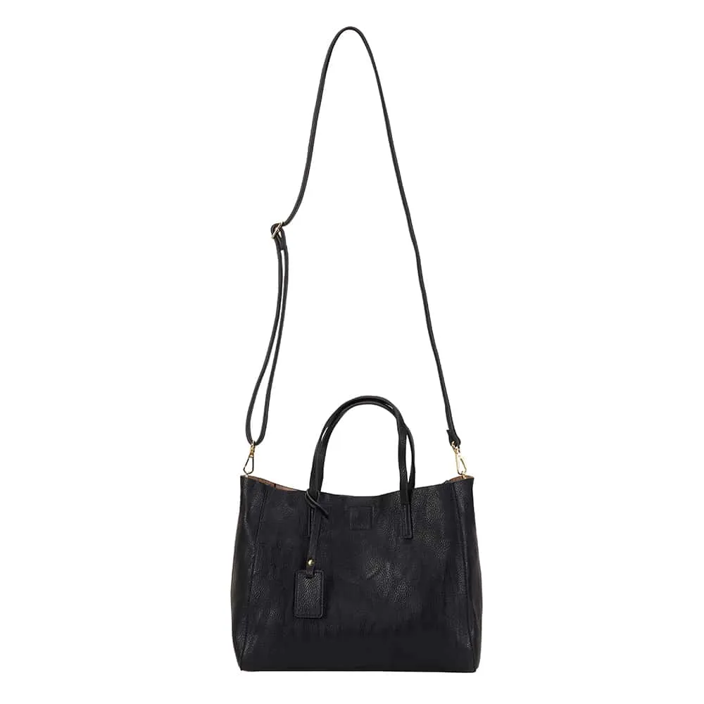 Billi Handbag in Black Smooth