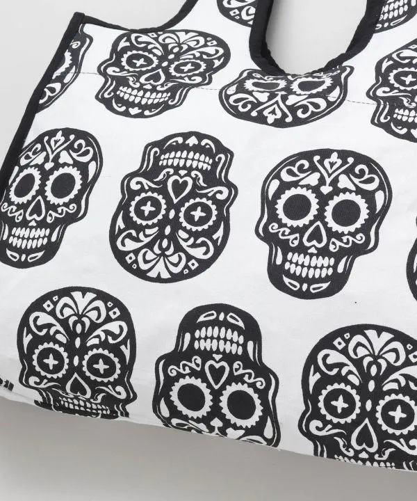 Calavera Pattern Tote Bag