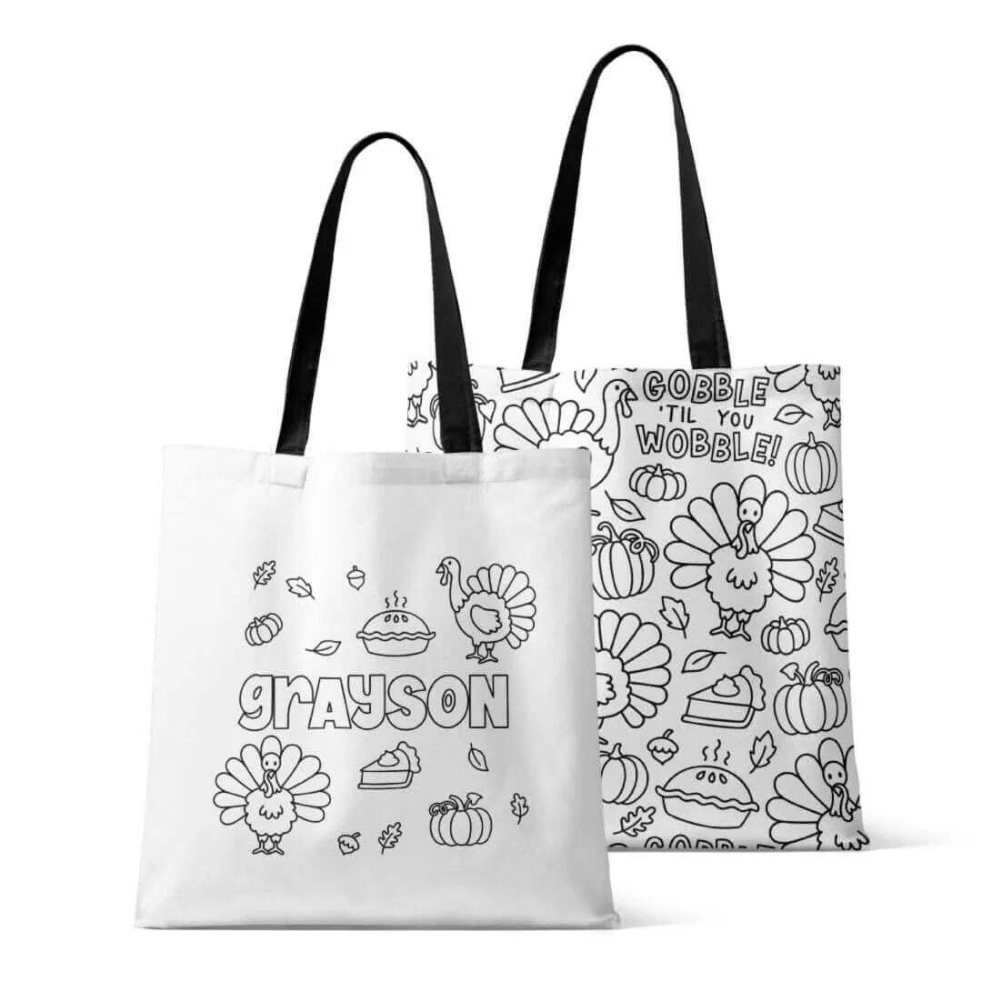 Colorable Personalized Tote Bag | Fall Favorites