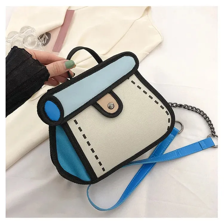 Comic 2D Crossbody Bag