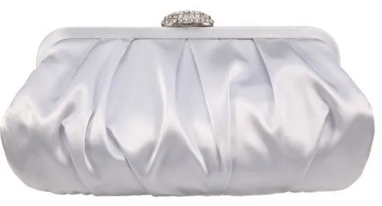 Concord Handbag in Silver Satin