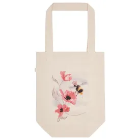 Cotton Canvas Shopping Tote Bag - Bumble Bee