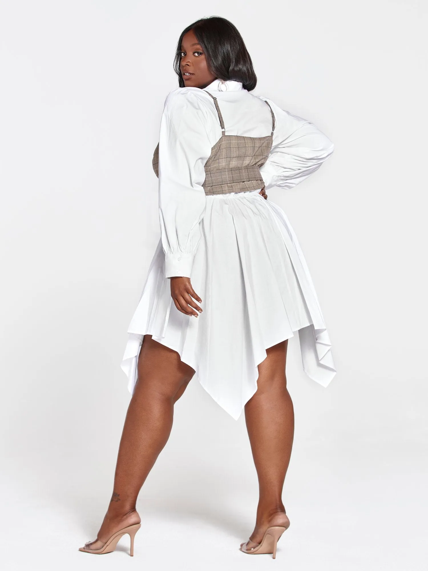 Desiree Twofer Belted Shirt Dress