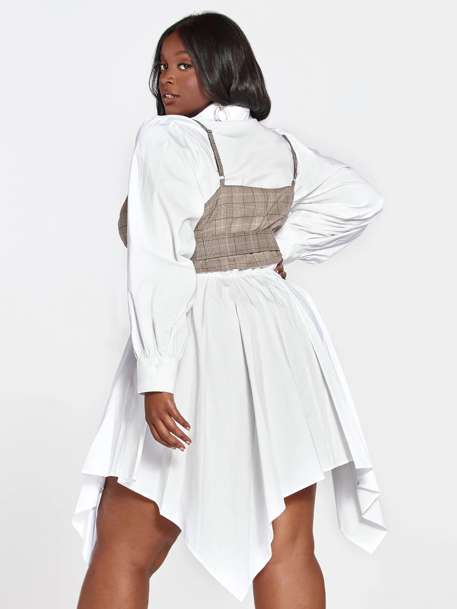 Desiree Twofer Belted Shirt Dress