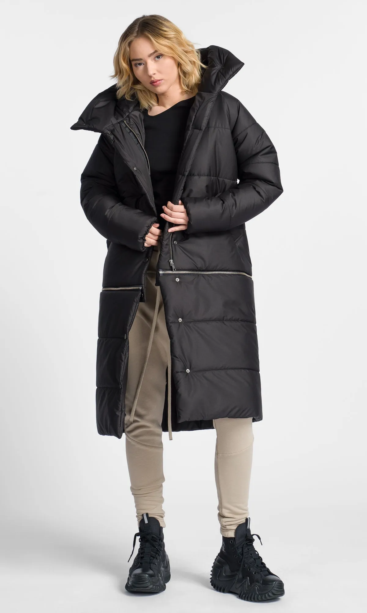 Detachable Straight Quilted Jacket