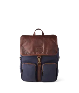 Everyday Waxed Canvas Backpack :: Navy