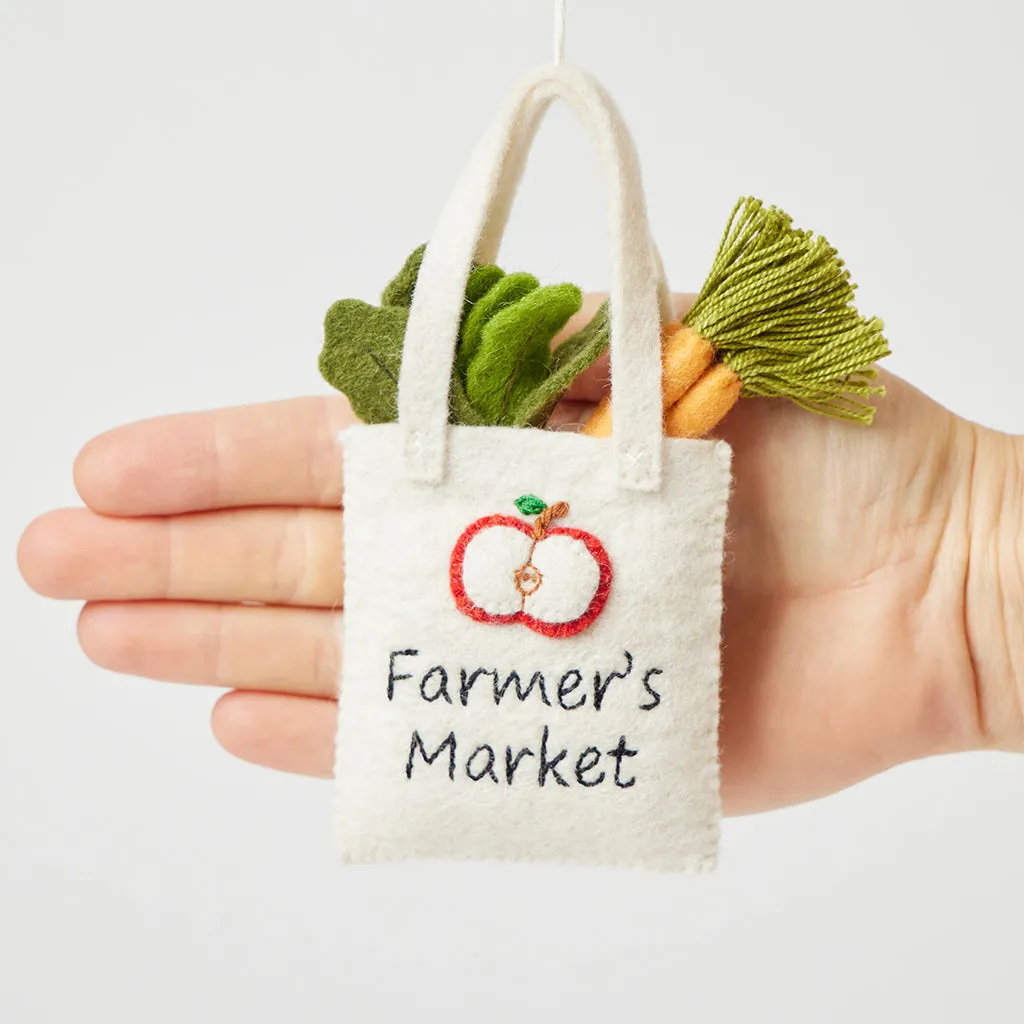 Farmer's Market Tote Ornament