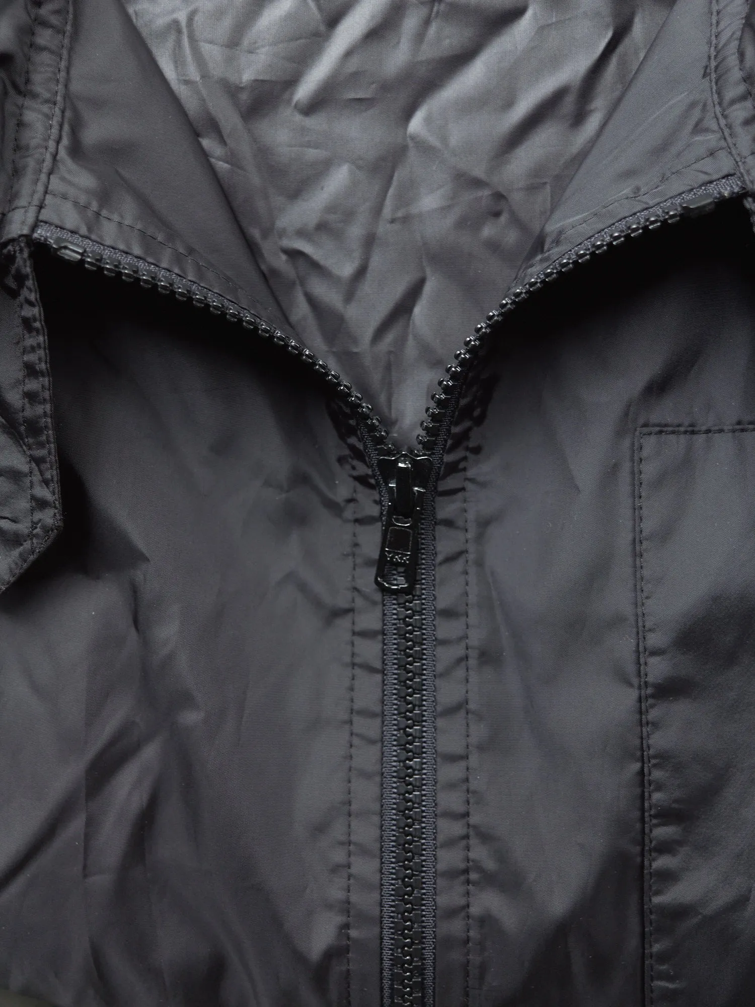 Issey Miyake Lightweight Packable Hooded Raincoat in Black Polyester - Size L