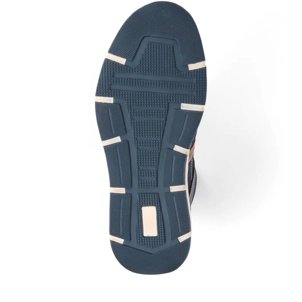 Lace-Up Leather Trainers  - TEJ39009 / 324 906