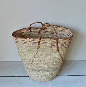 Large Vintage purple basket