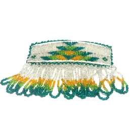 Loretta Cook - Green, Yellow and White Dance Barrette