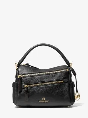 Lorimer Medium Pebbled Leather Satchel