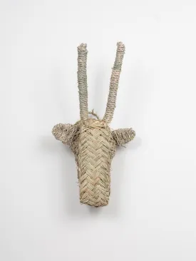 Mini Woven Animal Head, Gazelle