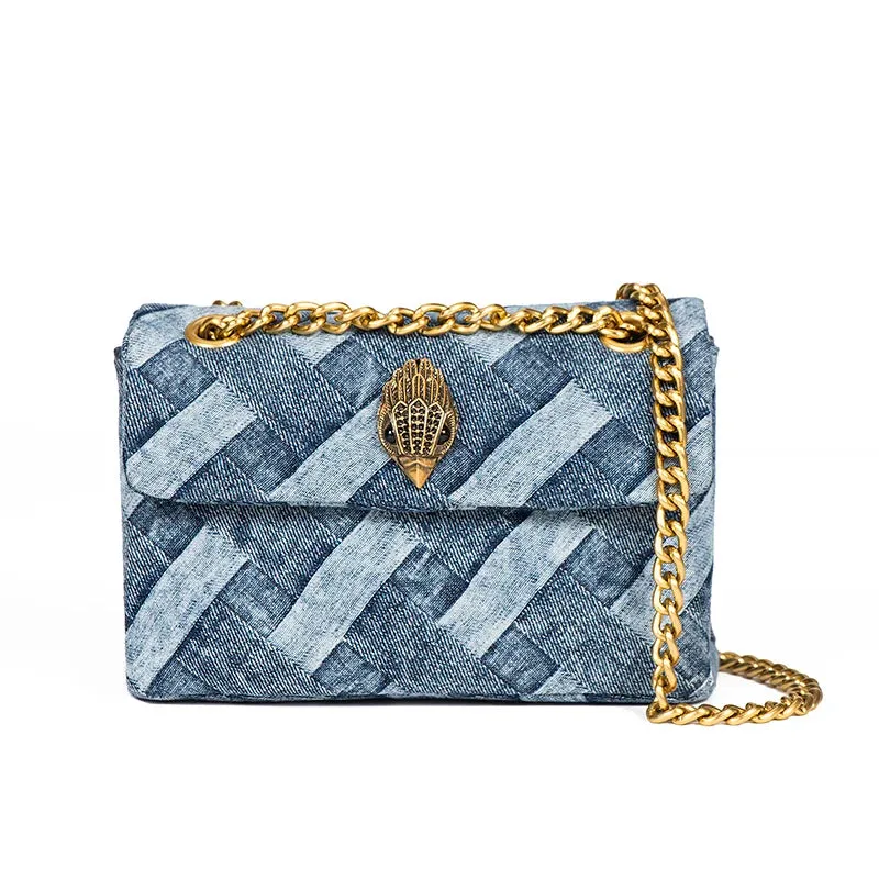 Patchwork Denim Shoulder Bag