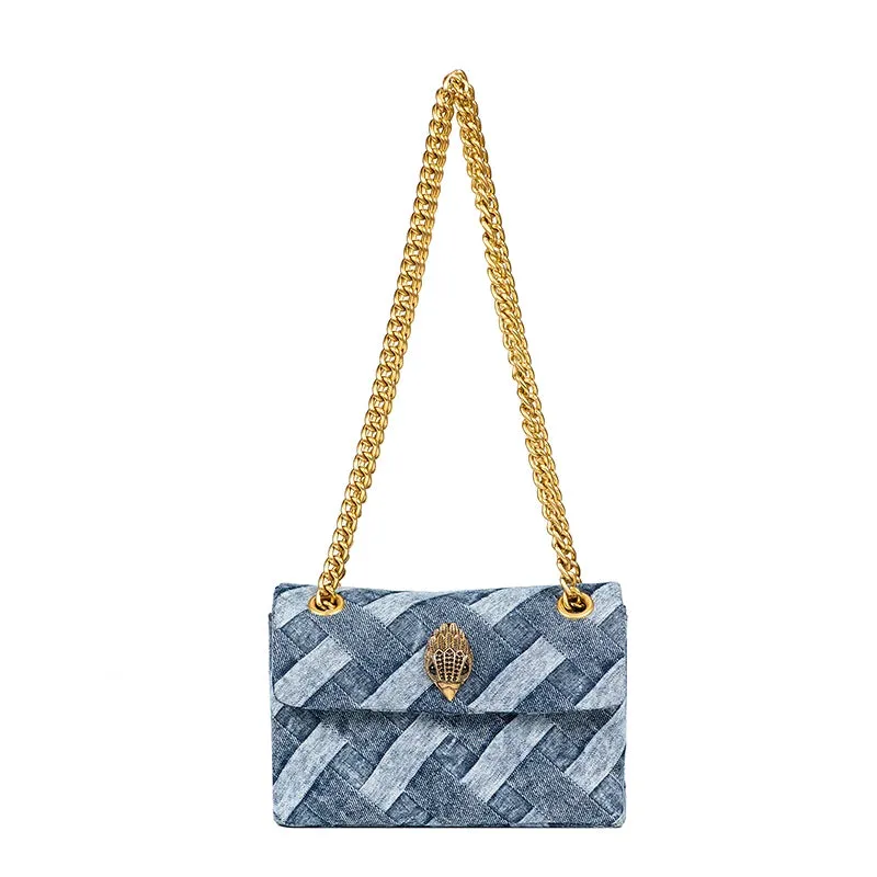 Patchwork Denim Shoulder Bag