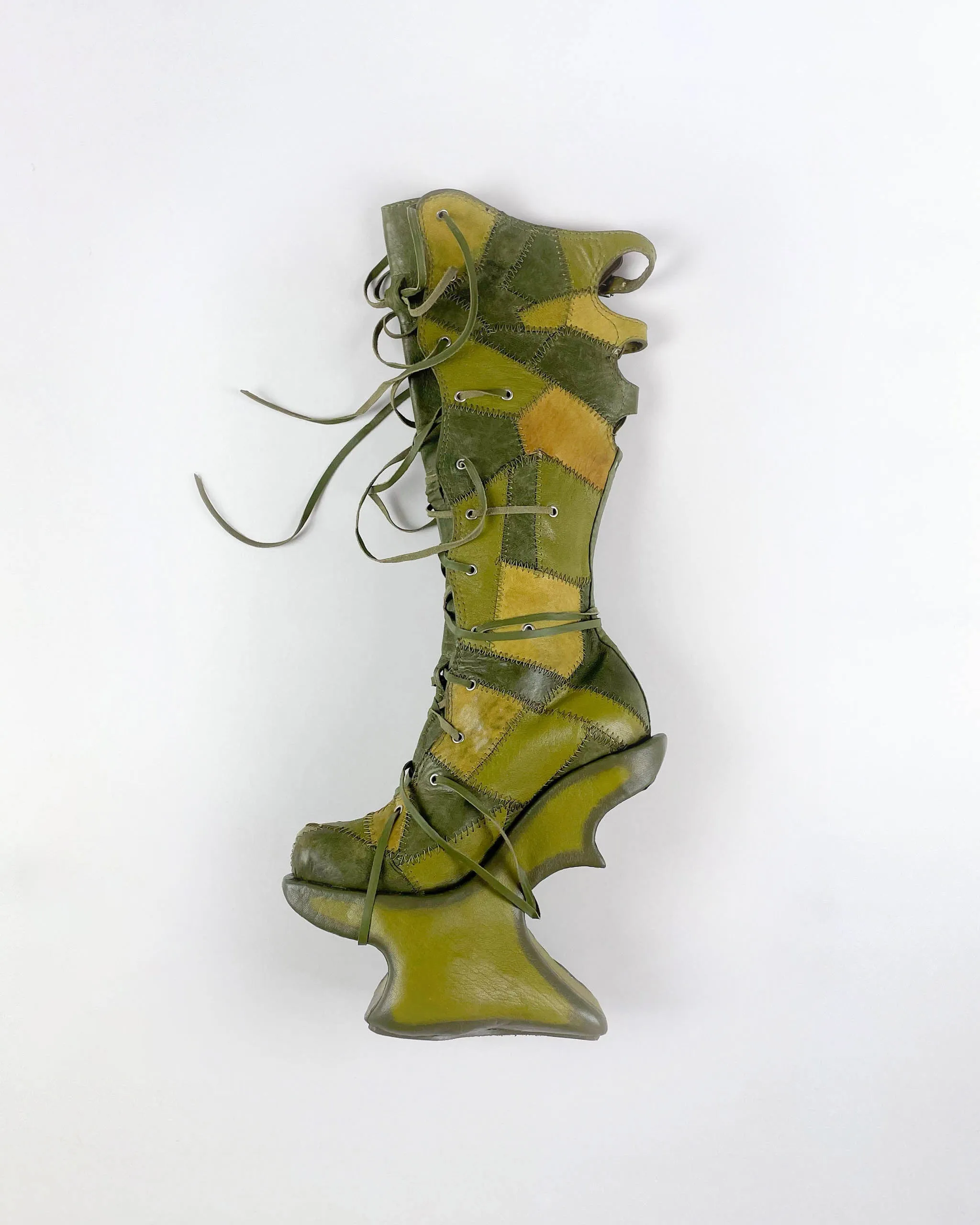 Patchwork Kelp Chopine Boots