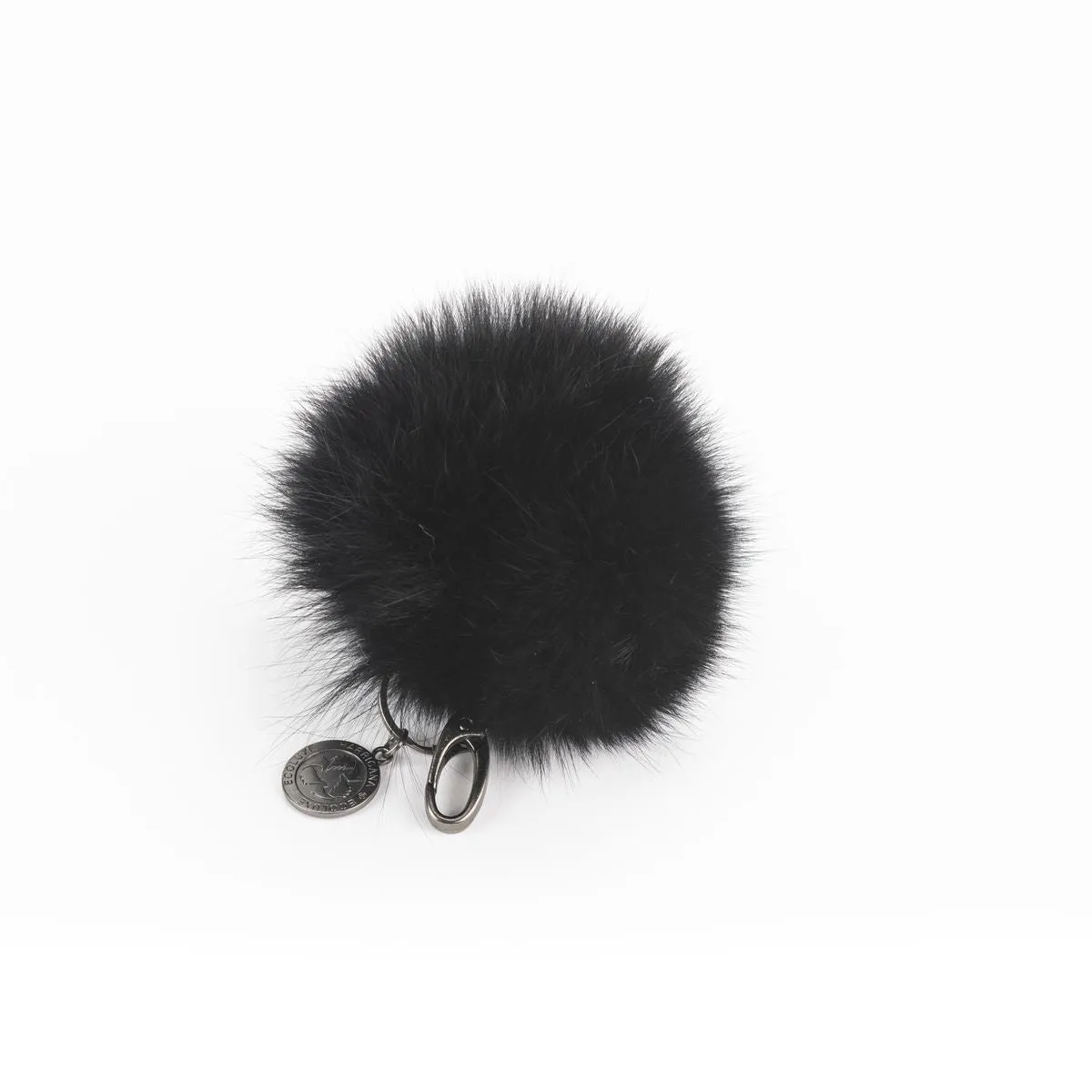 POMPON KEYCHAIN WITH UPCYCLED FUR