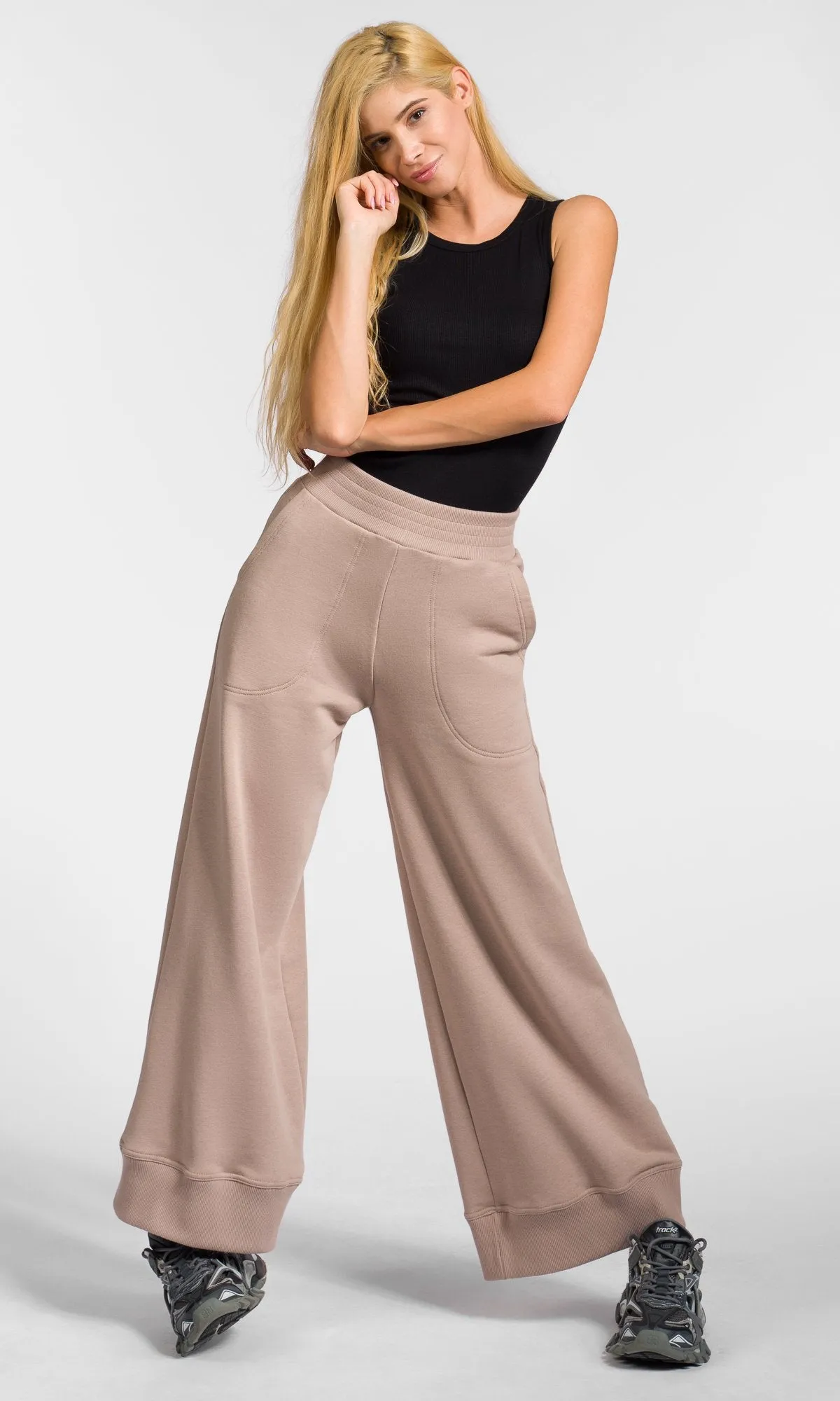 Soft Cotton Wide Leg Pants