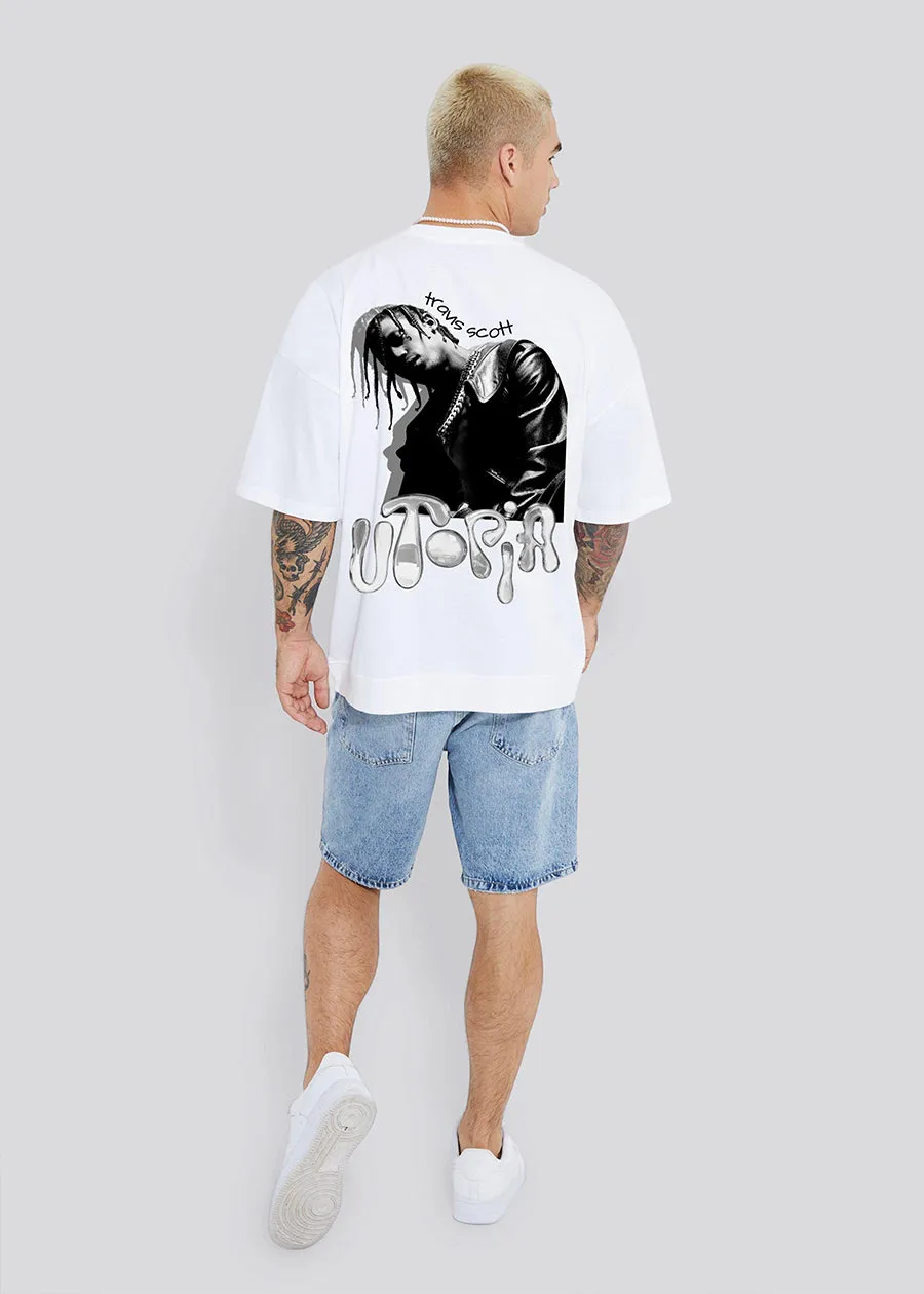 Utopia Men Oversized Printed T-Shirt