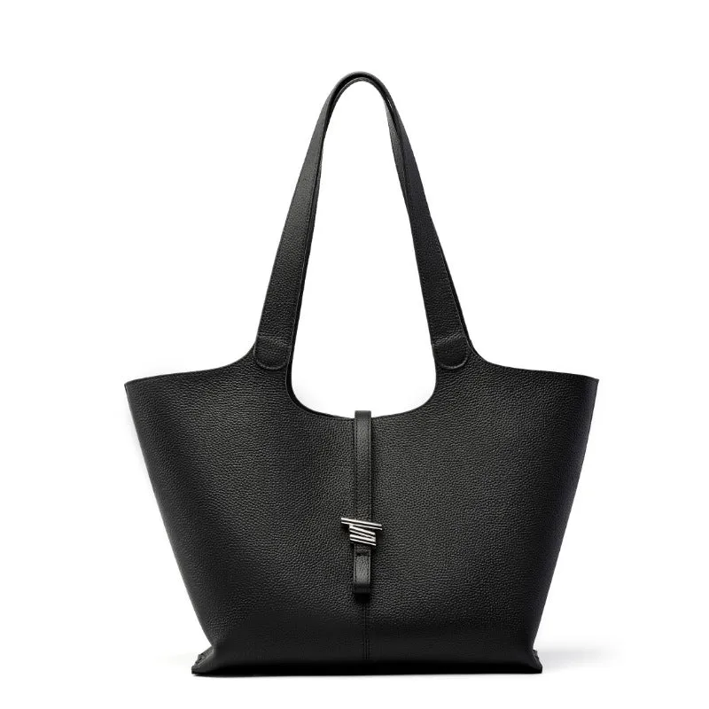 Women Fashion Soft Cowhide Tote Shoulder Bag